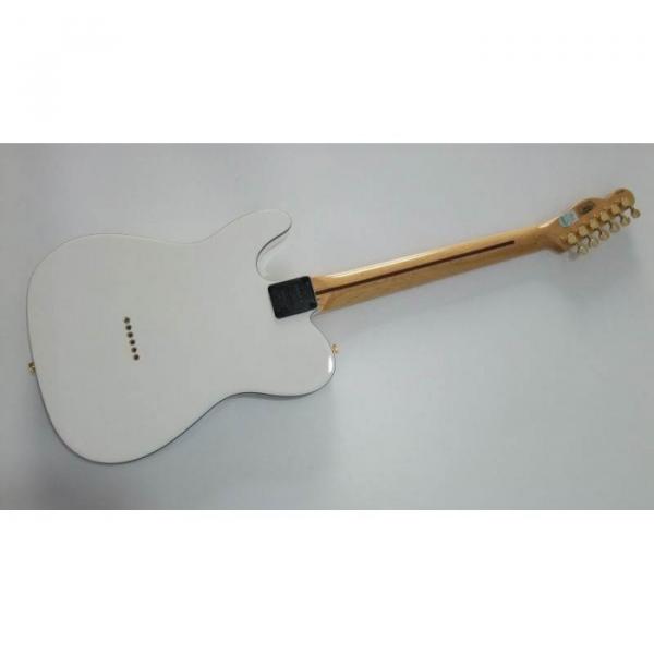 Custom Shop White Black Binding Telecaster Electric Guitar