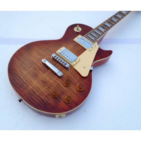 Custom Shop Tiger Maple Stripe Standard  LP Electric Guitar