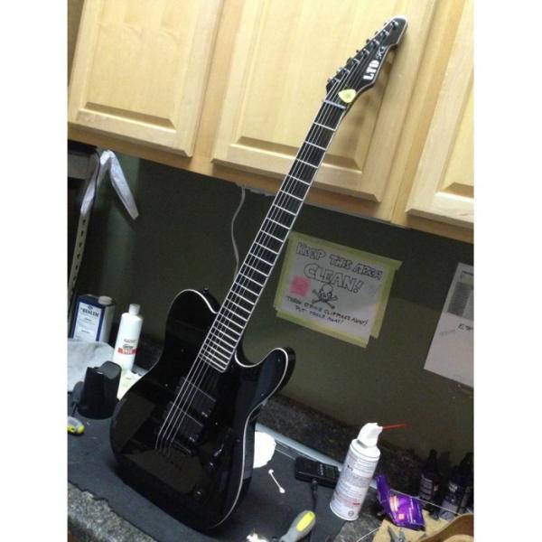 Custom Shop Standard Black 7 String LTD Electric Guitar