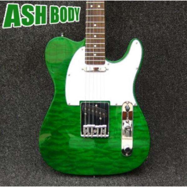 Custom Shop Quilted Green Maple Top Telecaster Electric Guitar