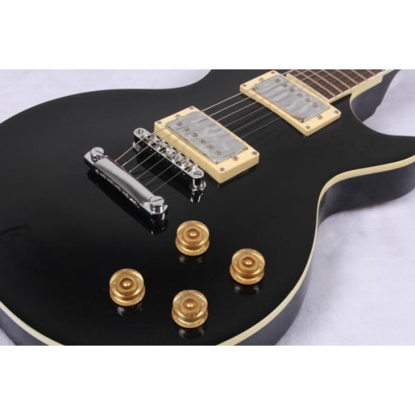 Custom Shop LP Black Inlayed Electric Guitar
