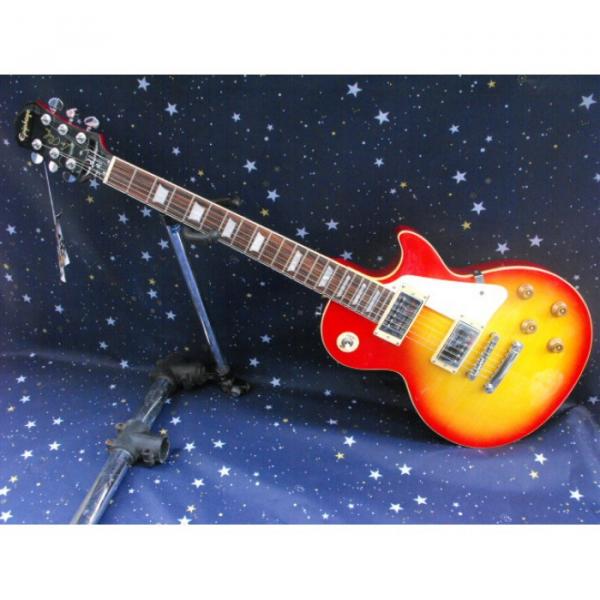 Custom Shop Cherry Sunburst VOS Epi LP Electric Guitar