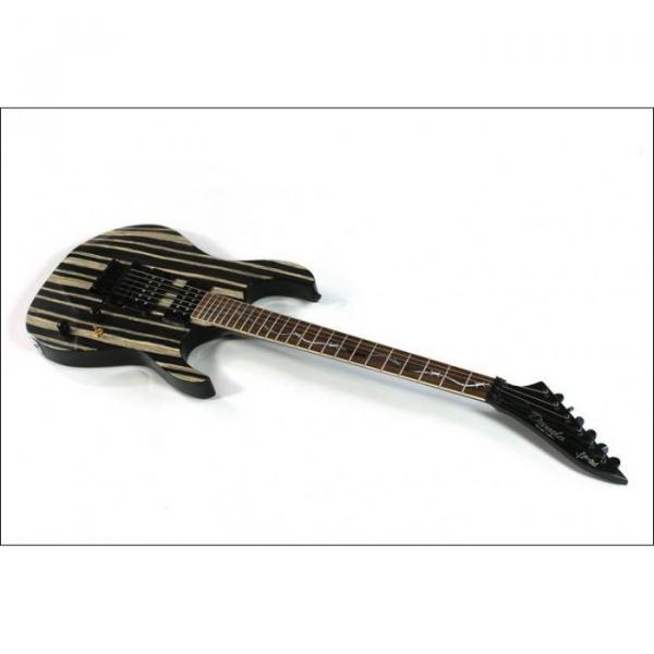 Custom Shop 6 String Stripe Natural Wood Electric Guitar