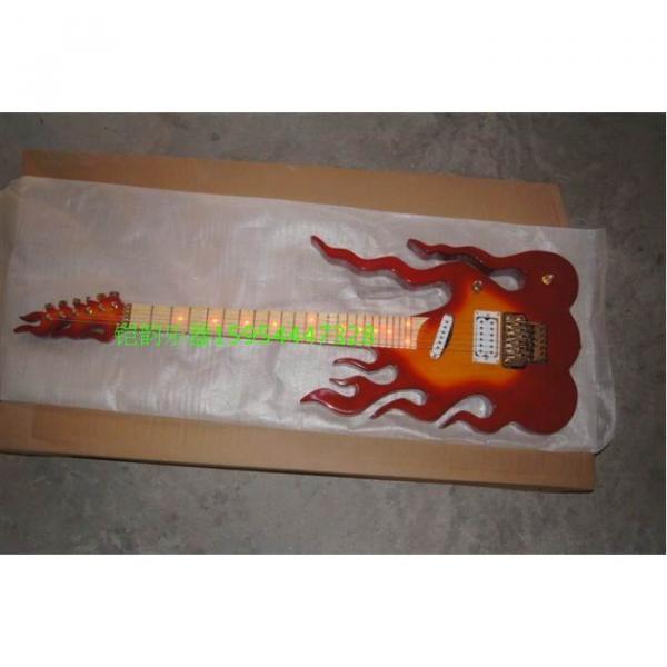 Custom Shop 6 String Flame Led Light Electric Guitar