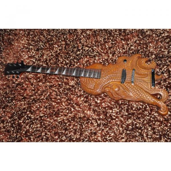 Custom Shop 6 String Carved Dragon Electric Guitar