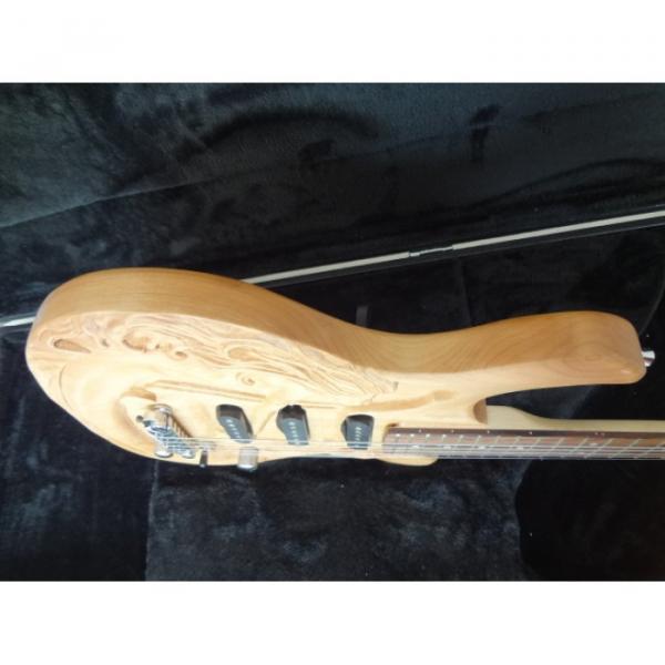 Custom Shop 6 String Mermaid Carved Natural Electric Guitar