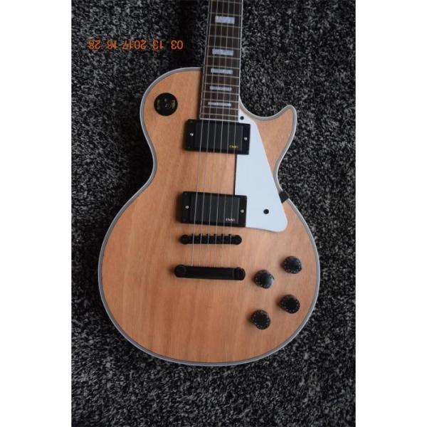Custom Matte Natural Black Hardware 6 String Electric Guitar
