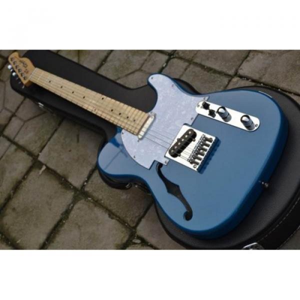 Custom Fender F Hole Whale Blue Telecaster Electric Guitar