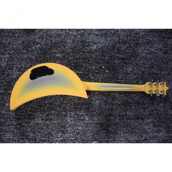 Custom Built Kawai Moonsalut Electric Guitar Yellow Real Abalone