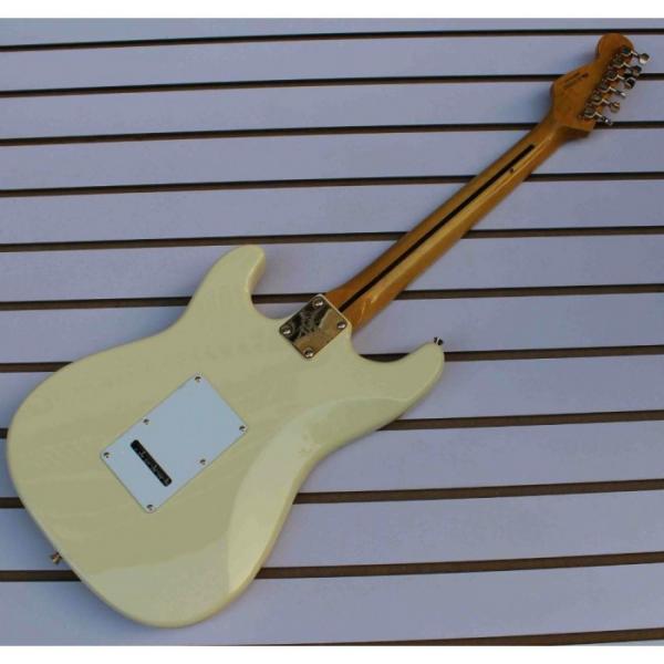 Custom American Stratocaster Vintage White Electric Guitar