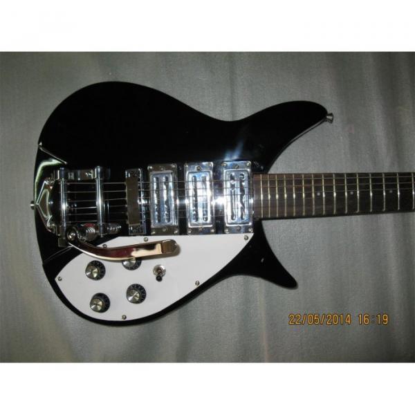 Custom Shop Rickenbacker 325C64 21 Inch Scale Length Jetglo Guitar
