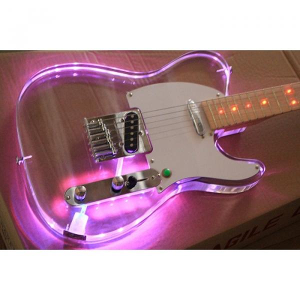 Custom Shop Multi Color Led Lights Acrylic Telecaster Fender Guitar