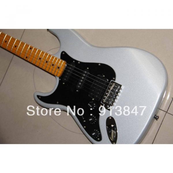 American Lefty Silver Fender Stratocaster Guitar