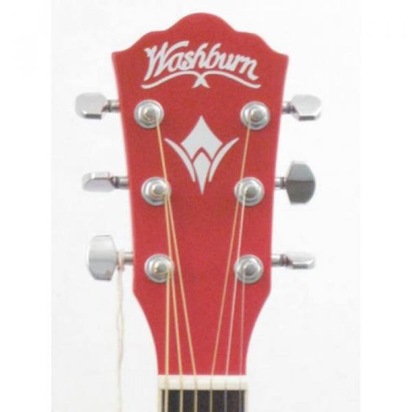 Washburn Apprentice WD10/R Red Dreadnought Acoustic Guitar