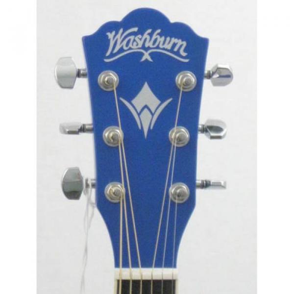 Washburn Apprentice WD10/BL Blue Dreadnought Size Acoustic Guitar
