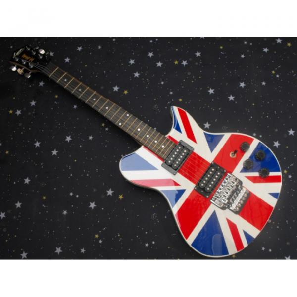 Custom British Flag Lyon Washburn Guitar