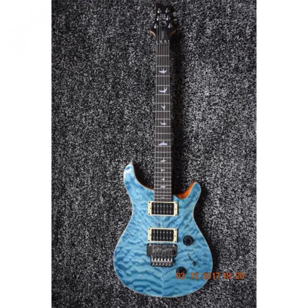 Custom Shop Paul Reed Smith Blue Quilted Maple Top Flame Maple Neck Guitar
