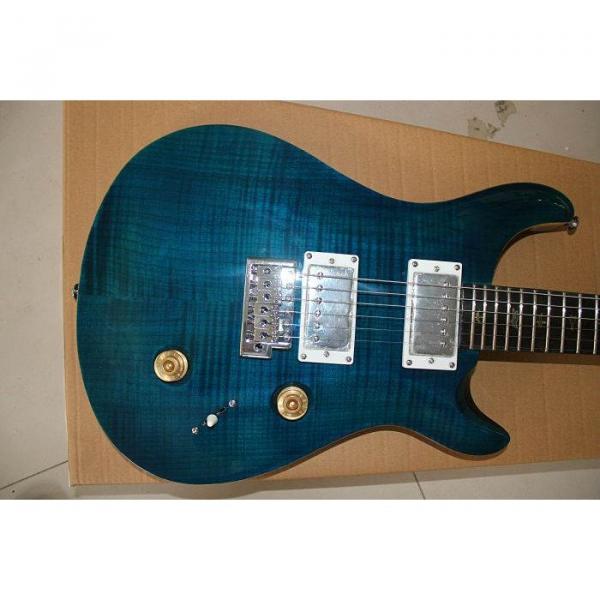 Custom PRS Paul Reed Smith Tiger Blue Maple Top Guitar