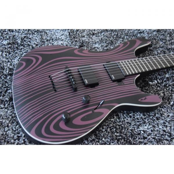 Custom Built Setius GTM 6 Gothic Figured Purple and Black Ash Top Mayones Guitar Katatonia