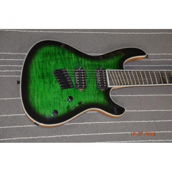 Custom Built Regius 7 String Green Quilted Duvell Bolt On Mayones Guitar