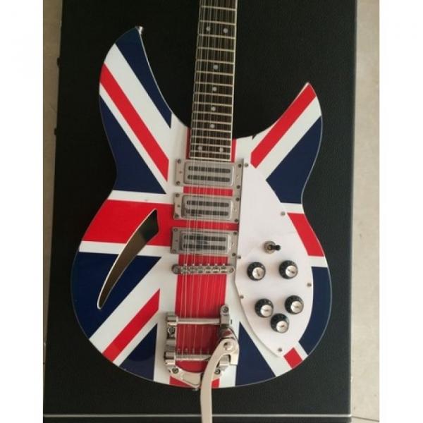 Custom Shop Rickenbacker British Flag 380 With Bigsby Tremolo Guitar
