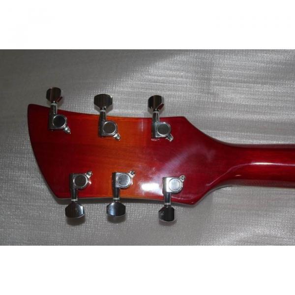 Custom Shop Rickenbacker 330 Left Handed Quilted Fireglo Guitar