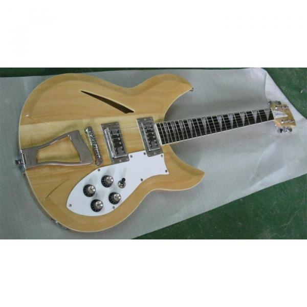 Custom Hollow Body Rickenbacker 330 Natural Guitar