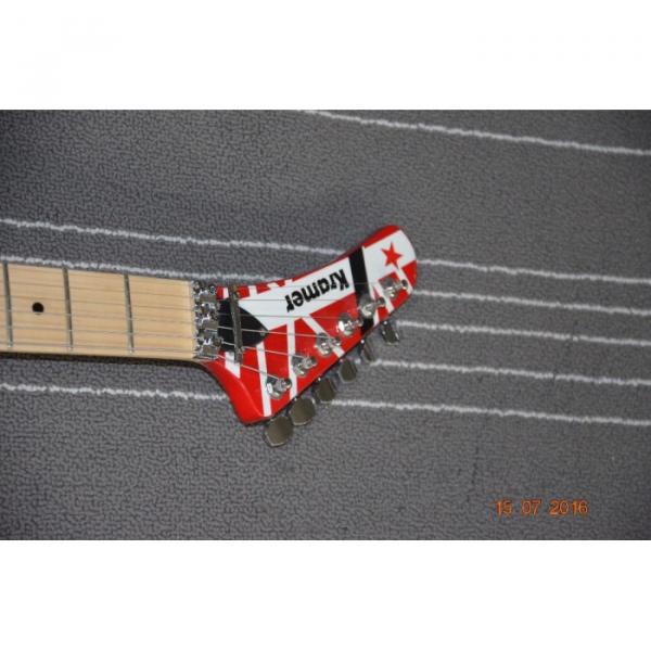 Custom Built EVH 5150 Red White Black Stripe Kramer Electric Guitar