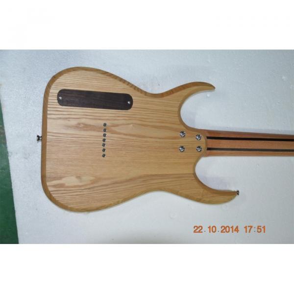 Custom Shop Black Machine 7 String Natural Birdseye Electric Guitar