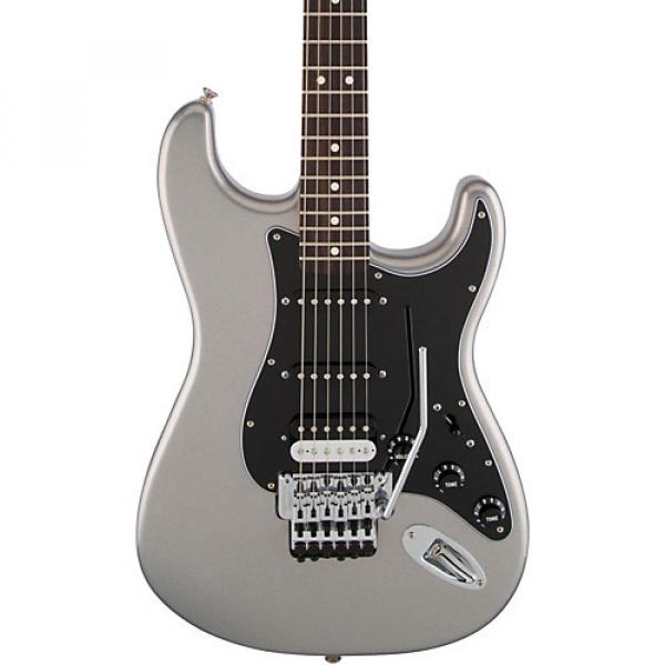 Fender Standard Stratocaster w/Floyd Rose HSS Rosewood Fingerboard Electric Guitar Ghost Silver