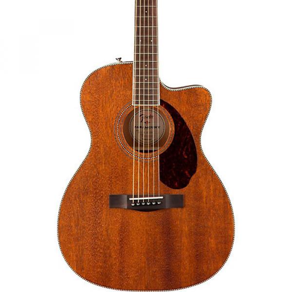 Fender Paramount Series PM-3 Standard All-Mahogany Cutaway Triple-0 Acoustic Guitar Natural