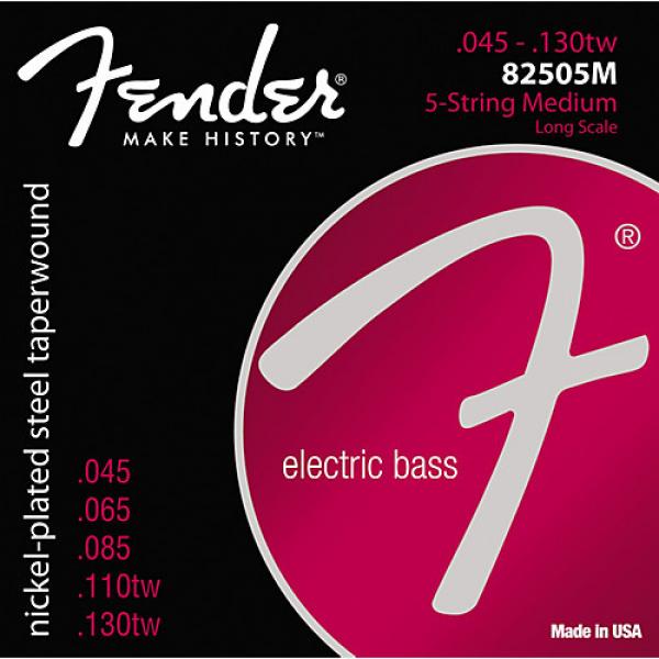 Fender 8250-5M Nickel-Plated Steel Taperwound 5-String Bass Strings - Medium