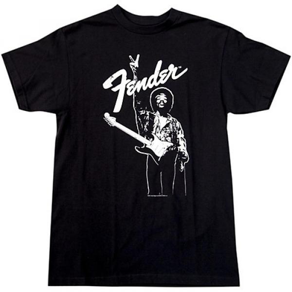 Fender Hendrix Peace Monochrome T-Shirt Black Large