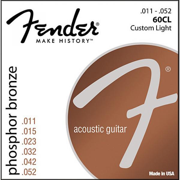 Fender 60CL Phosphor Bronze Acoustic Strings - Custom Light