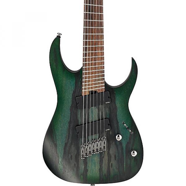 Ibanez Iron Label RG Multi-Scale 7-String Electric Guitar Flat Deep Forest Burst