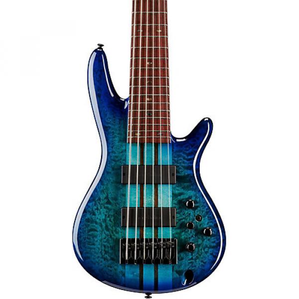 Ibanez ANB306E Adam Nitti Signature 6-String Electric Bass Guitar Blue Burst