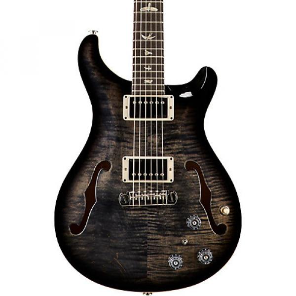 PRS Hollowbody II Carved Figured Maple Top with Nickel Hardware Hollowbody Electric Guitar Charcoal Burst