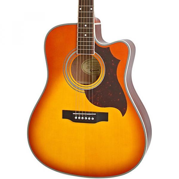 Epiphone FT-350SCE Acoustic-Electric Guitar with Min-Etune Violinburst