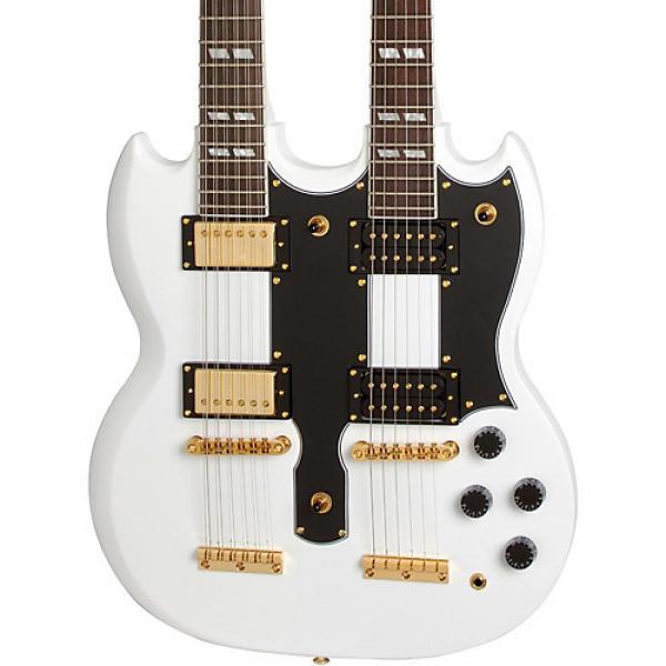 Epiphone Limited Edition G-1275 Custom Double Neck Electric Guitar Alpine White