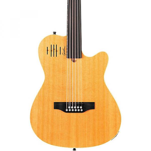 Godin A11 Glissentar 11-String Fretless Acoustic-Electric Guitar Satin Natural