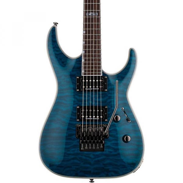 ESP LTD MH-401QM Electric Guitar See-Thru Blue