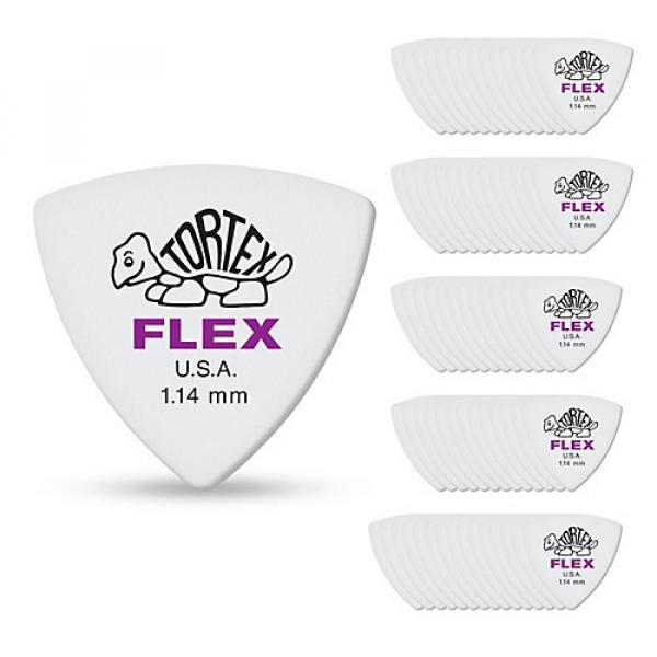 Dunlop Tortex Flex Triangle Guitar Picks 1.14 mm 72 Pack