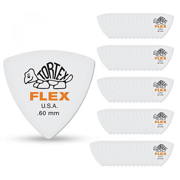 Dunlop Tortex Flex Triangle Guitar Picks .60 mm 72 Pack