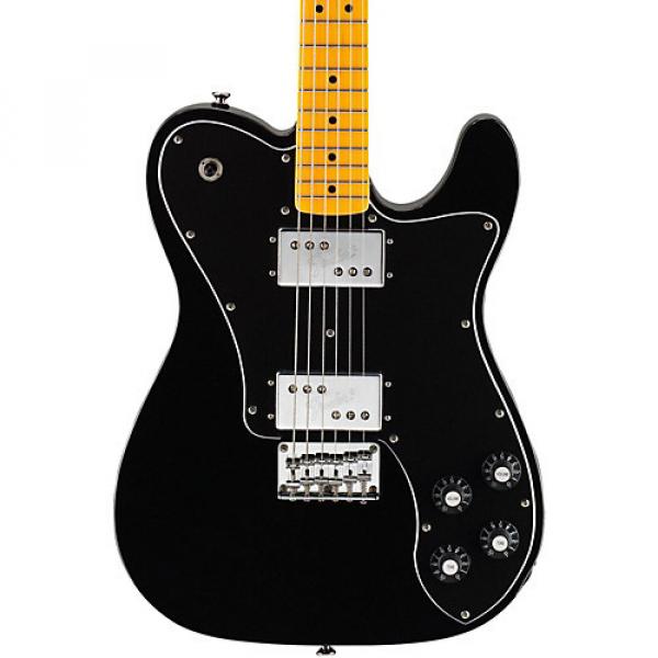 Squier Vintage Modified Telecaster Deluxe Electric Guitar Black Maple Fingerboard