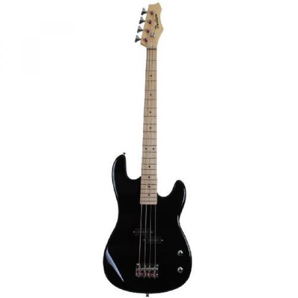 Black Full Size Electric Bass Guitar With Cord And Picks By Davison
