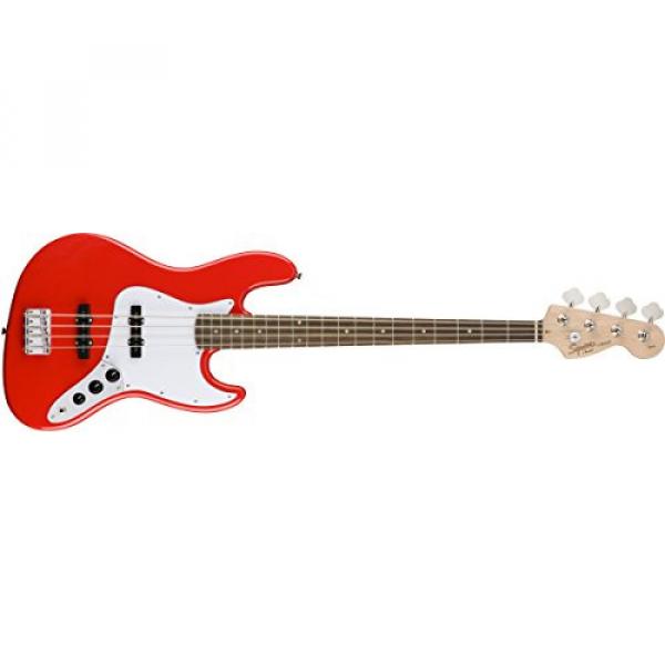Squier by Fender Affinity Jazz Beginner Electric Bass Guitar - Rosewood Fingerboard, Race Red
