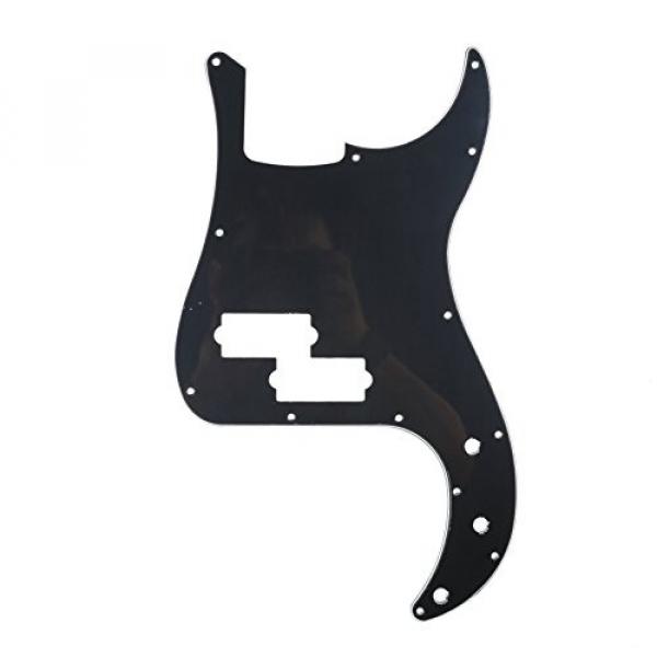 Musiclily 13 Hole P Bass Pickguard Scratch Plate Pick Guards for PB Precision Bass Guitar, 3Ply Black