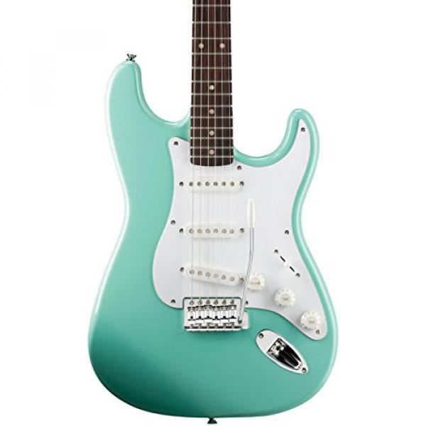 Squier Affinity Series Stratocaster Electric Guitar with Rosewood Fingerboard Surf Green Rosewood Fingerboard