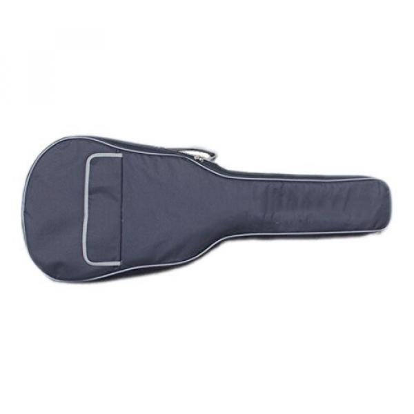 MiraTekk Nylon Cotton Acoustic Guitar Bag Backpack Two Back Pocket Gig Bag Electric Guitar Bag (Black - 36 inch)