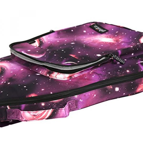 Semi-Hollow Electric Guitar Case&mdash;Durable, Padded, Soft Carrying Gig Bag with Backpack Straps, Purple Cosmos by Phitz